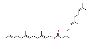 (E,E)-3,7,11-Trimethyl-2,6,10-dodecatrienyl-3,7,11-trimethyl-(E)-6,10-dodecadienoate